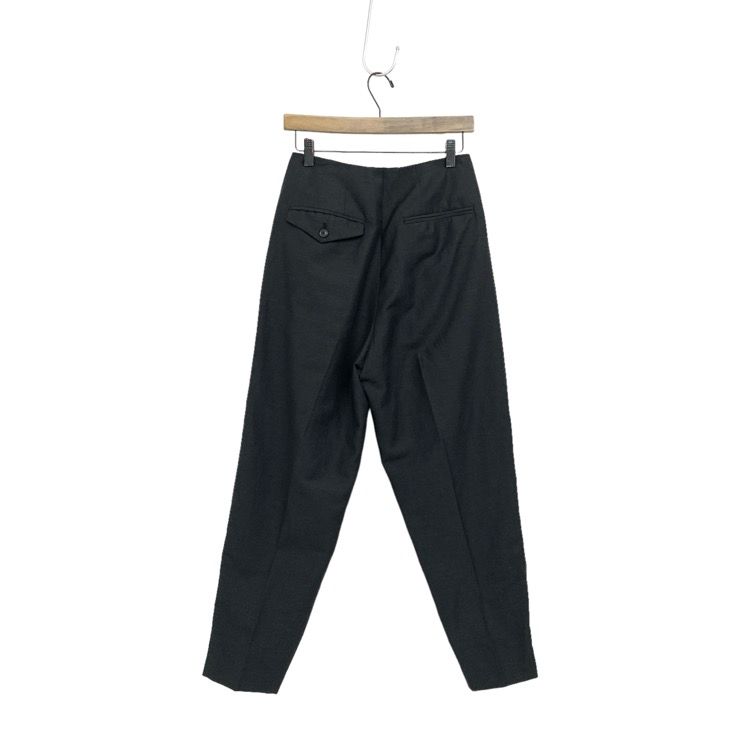 TOGA PULLA トーガプルラ シャンブレーウールパンツ メタルベルト  