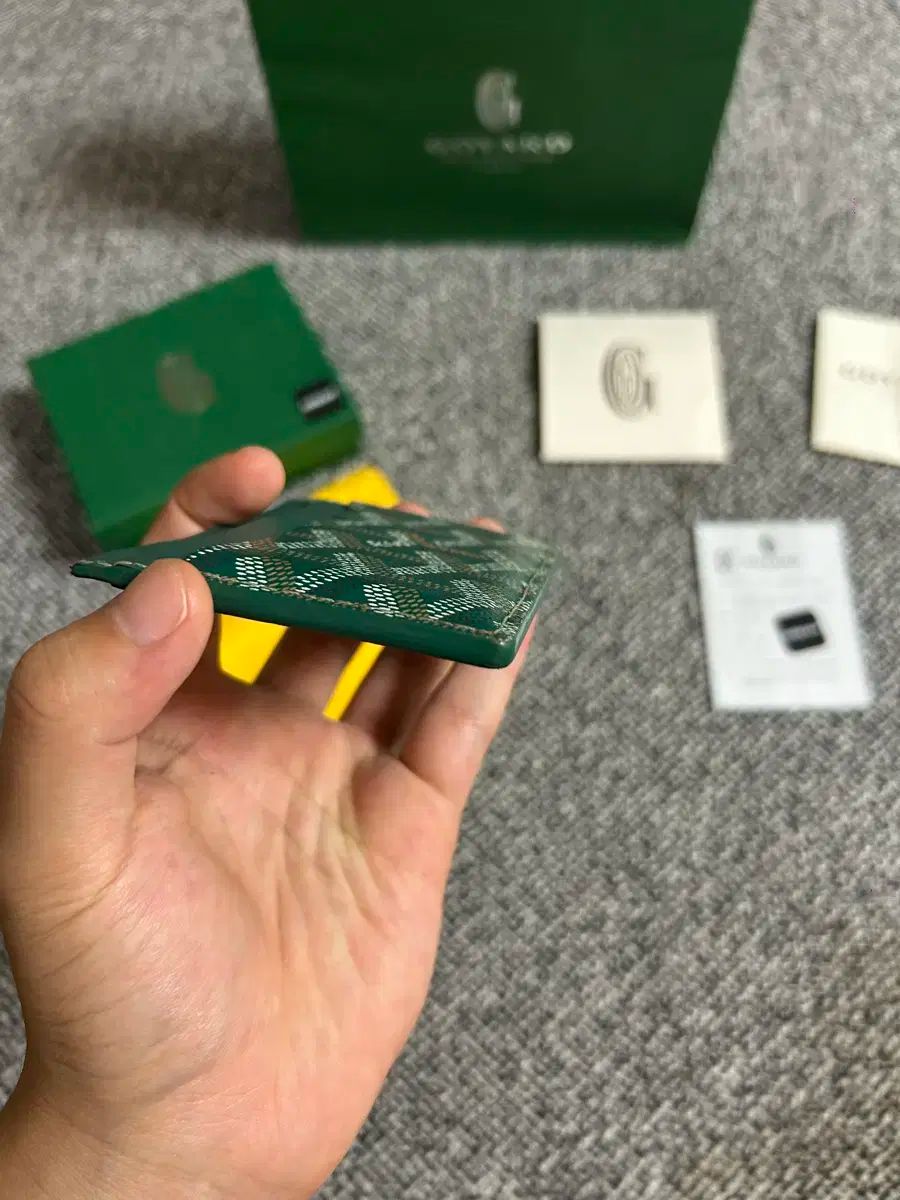 超美品 GOYARD ゴヤール サン シュルピス カードウォレット グリーン GOYARD(ゴヤール) カードケース サン・シュルピスカードケース