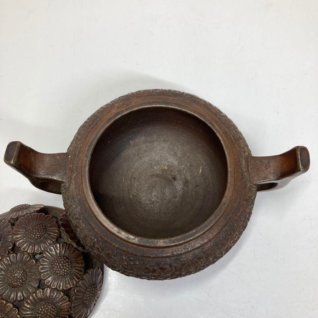 藤原楽山造　備前　菊彫透香炉　トニカ　東さ5-1028☆2F 藤原楽山造 備前 菊彫透香炉 トニカ 東さ5-1028☆2F Yahoo!