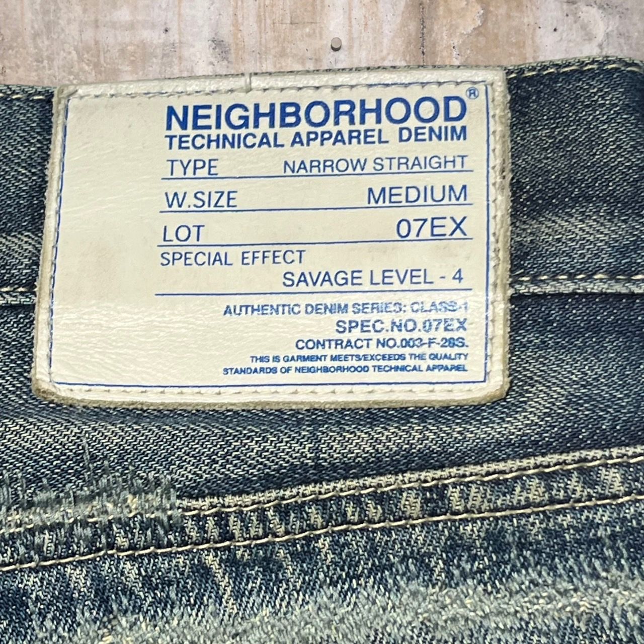 NEIGHBORHOOD 07EX サベージ4 ナローストレート サイズM NEIGHBORHOOD 07EX サベージ4 ナローストレート サイズM