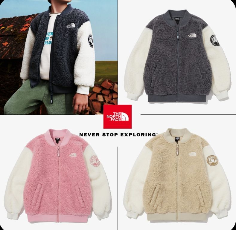 THE NORTH FACE ノースフェイス フリースジャケット レディース キッズ リモフリース ふわふわ もこもこ 軽量 暖かい グレー ベージュ  160サイズ K564D - メルカリ