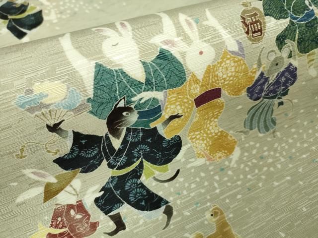 平和屋本店■極上　全通柄京袋帯　WAKKA　ワッカ　ええじゃないか　逸品　DZAA4793kh5 平和屋本店□極上 全通柄京袋帯 WAKKA ワッカ ええじゃないか 逸品