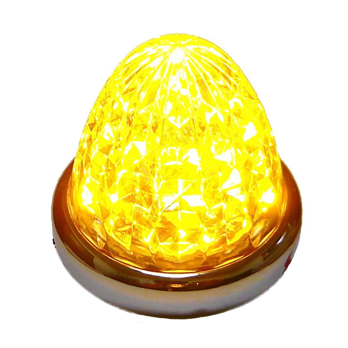 セット ブルー/イエロー/レッド/ホワイト/アンバー 2個 汎用 16LED 8面