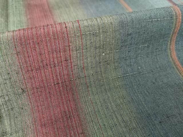 平和屋着物▽上質な紬　単衣　縞　正絹　逸品　DAAT9904az 平和屋着物▽上質な紬 単衣 縞 正絹 注文 逸品 DAAT9904az