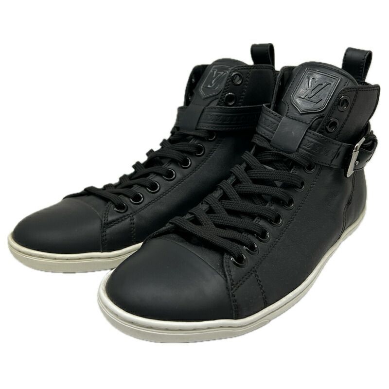 ルイヴィトン　ブラック ハイカットスニーカー スエード/レザー LOUIS VUITTON ルイ・ヴィトン ダミエ アヴァンチュール ハイカット