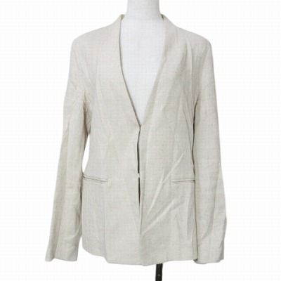 ウィムガゼット ノーカラージャケット リネン混