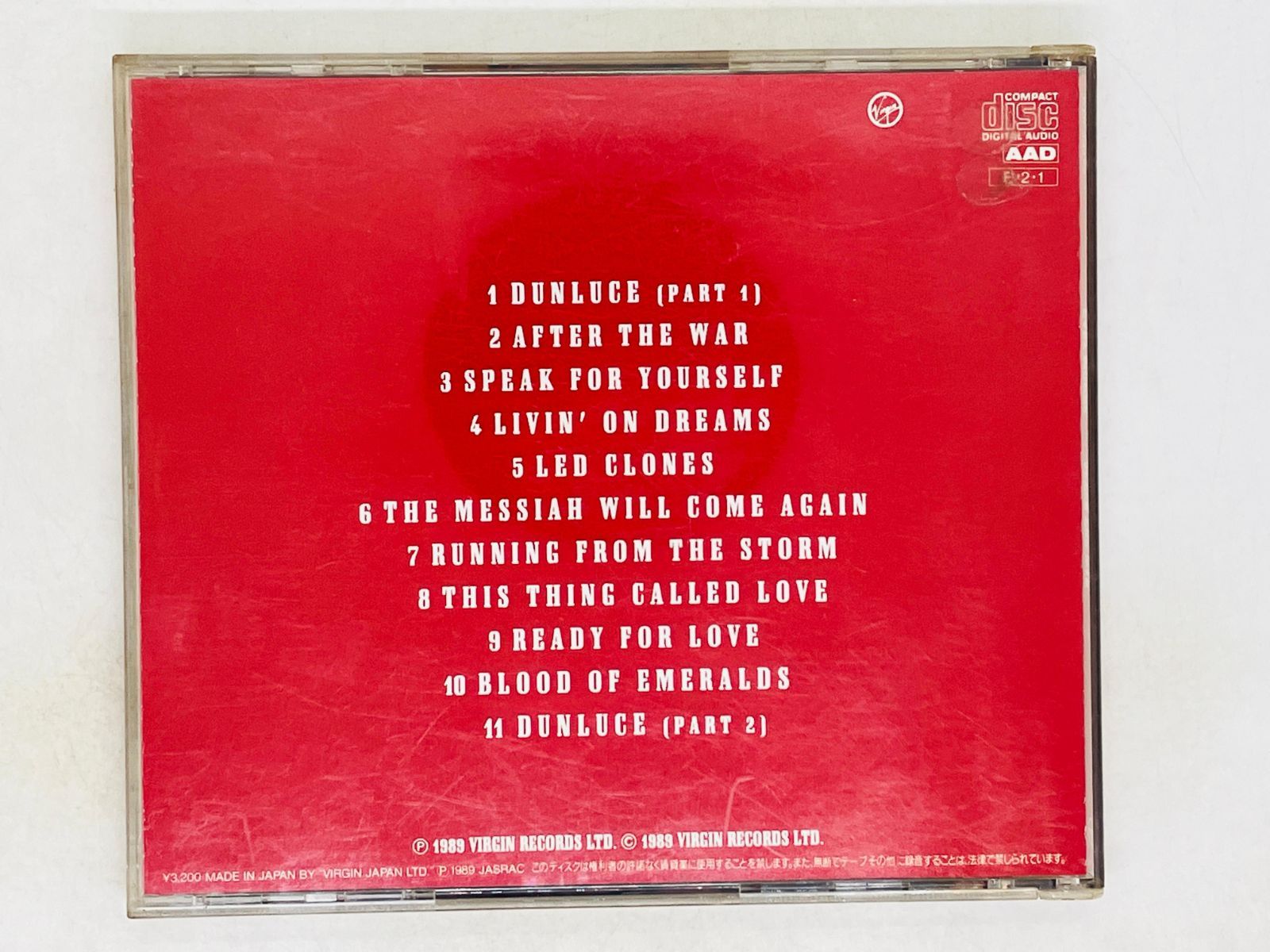 CD 旧規格 GARY MOORE AFTER THE WAR / ゲイリー・ムーア