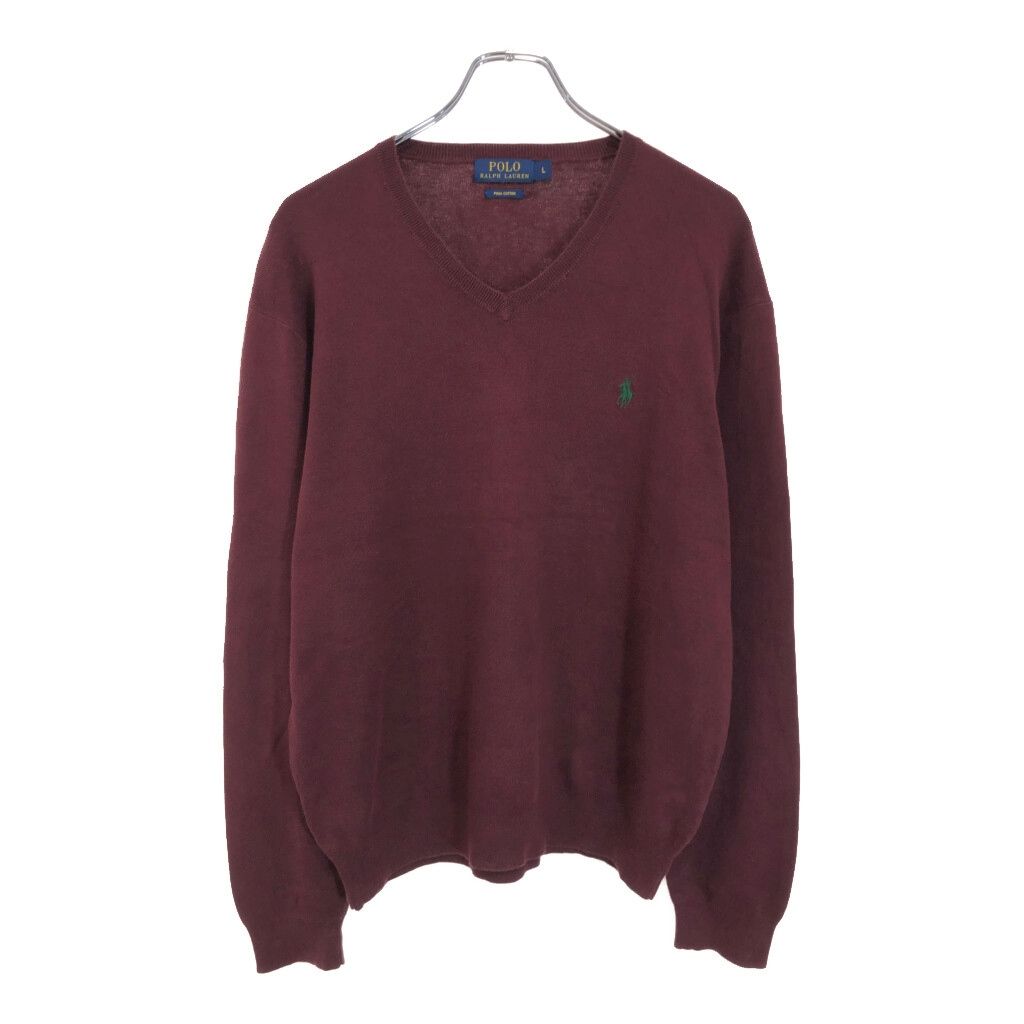 Polo by Ralph Lauren ポロ ラルフローレン Vネック コットン ニット 