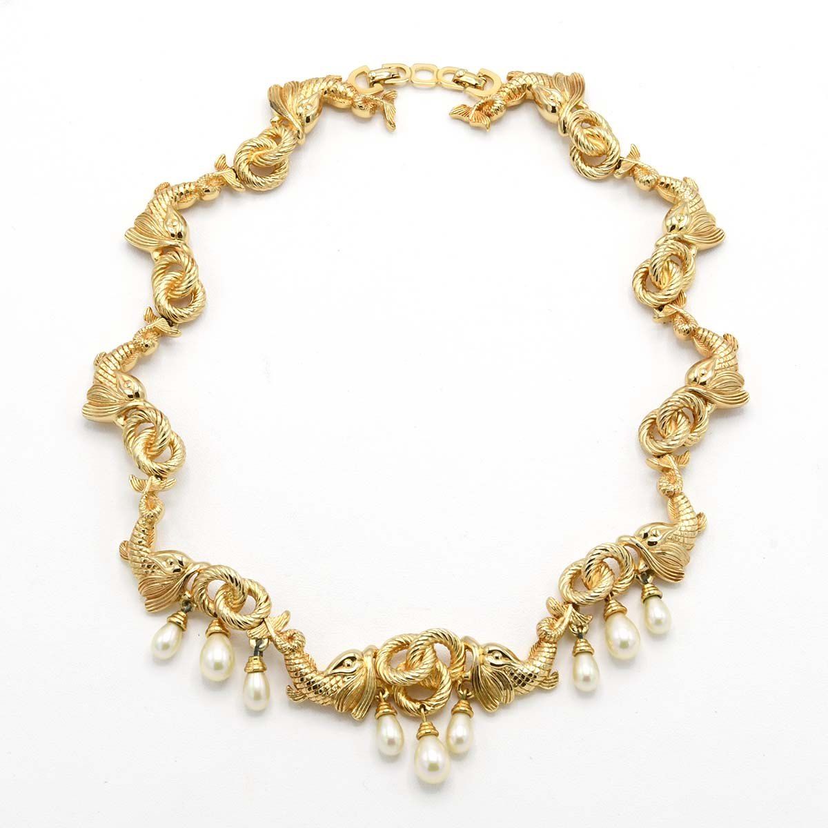 Christian Dior ディオール ゴールドフィッシュ イヤリング ネックレス