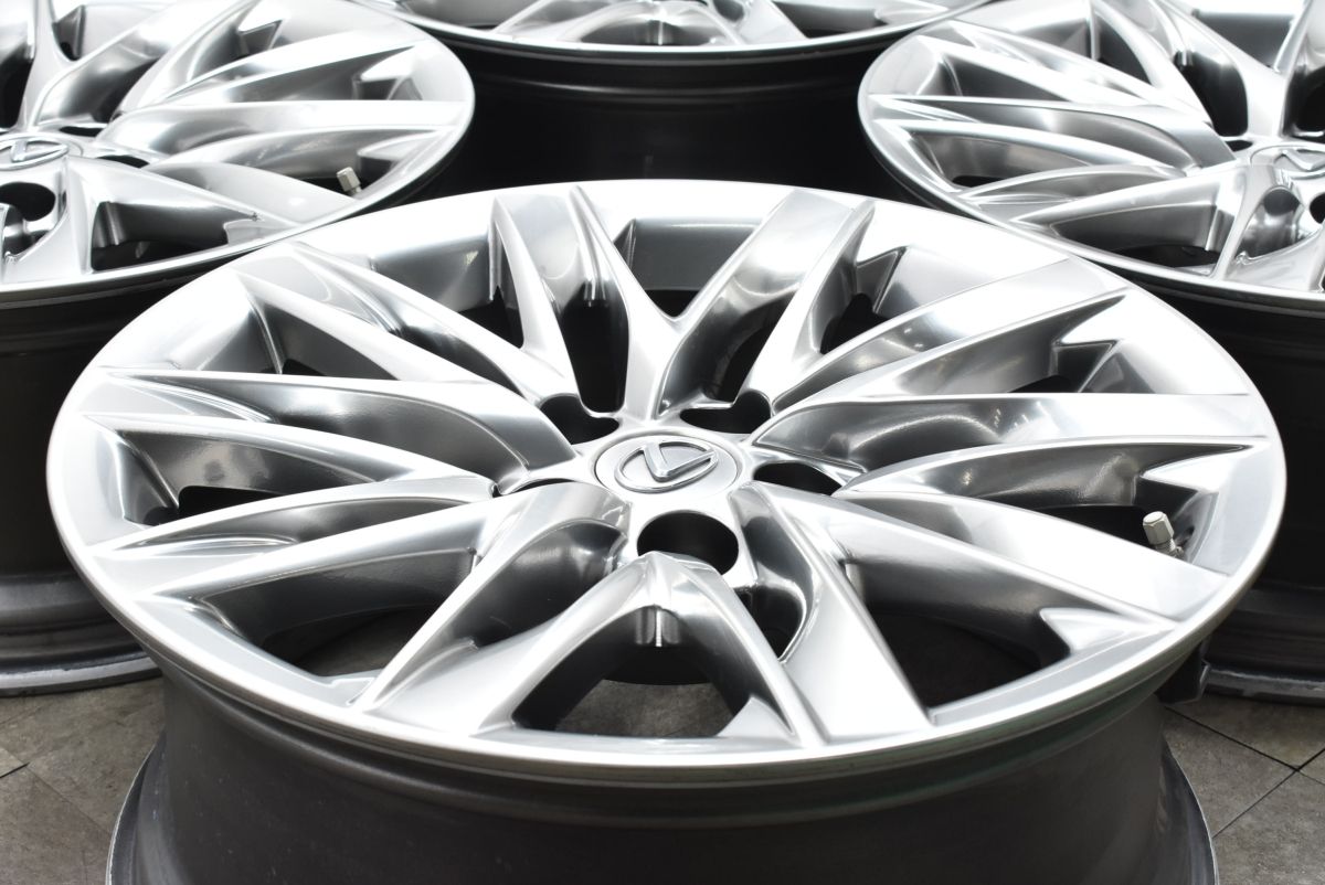 ①林！レクサス LS500 バージョンL 純正 8J +25 PCD120 交換用に】レクサス LS500 バージョンL 純正 19in 8J +25 PCD120 4本