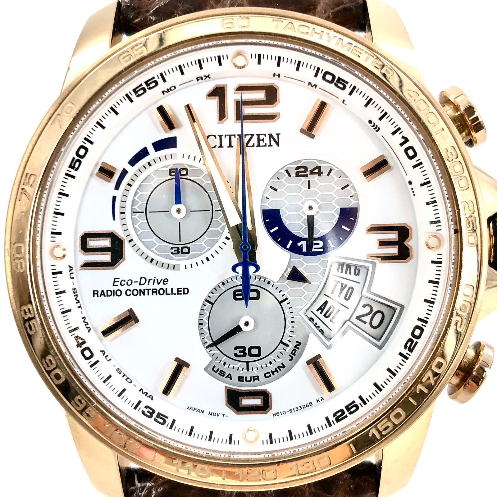 CITIZEN アテッサ クロノグラフ H610-T018068 エコドライブ 楽天市場