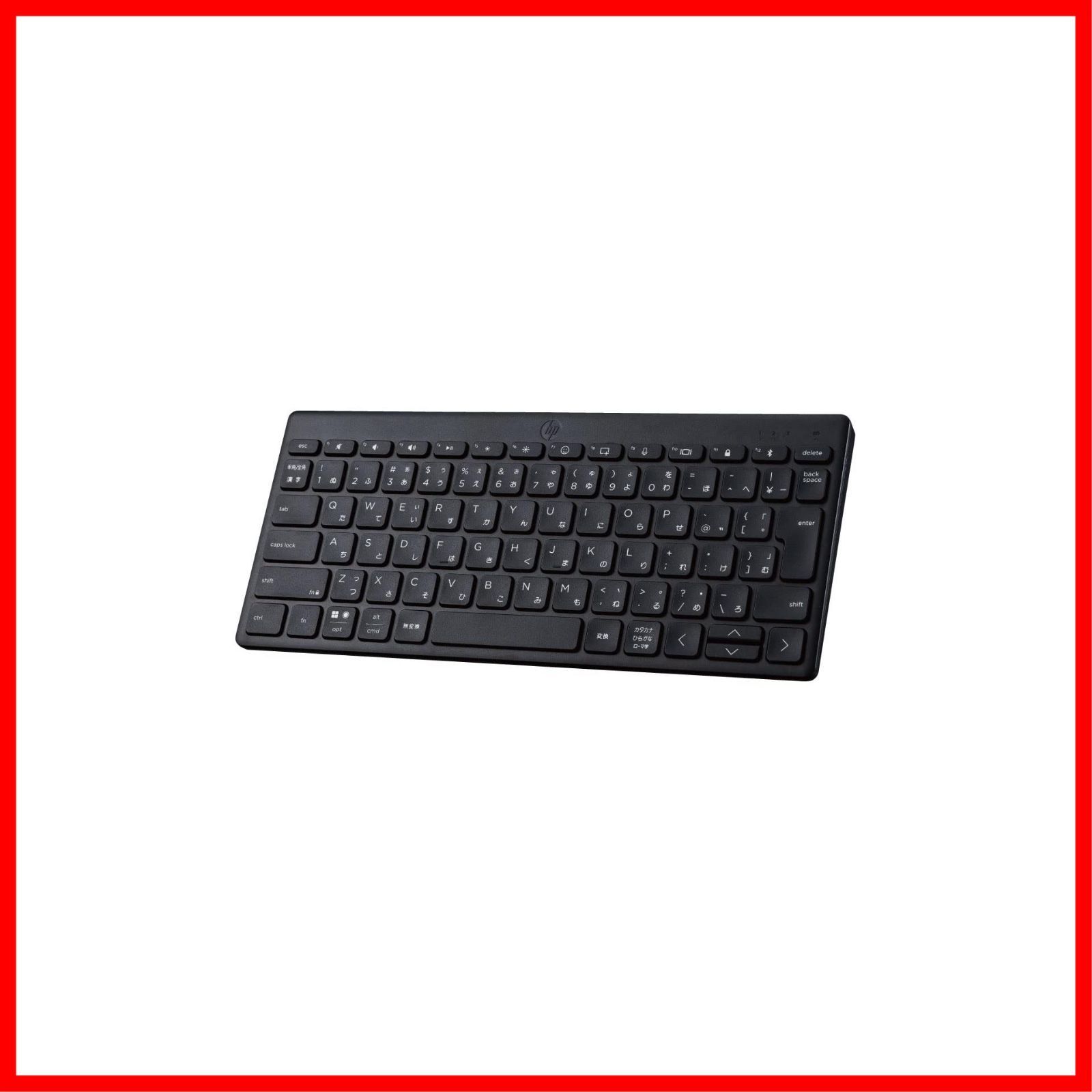 HP HP 350 BK 小型 コンパクトマルチデバイス ブラック 薄型 3台接続 Bluetooth 無線 Windows Mac ワイヤレスキーボード iOS Android ヒューレット・パッカード(HP) Chrome 日本語配列【国内正規品】