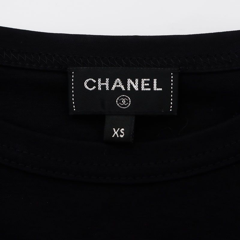 CHANEL シャネル 半袖Tシャツ 鳥 ココマーク 刺繍 Size:XS