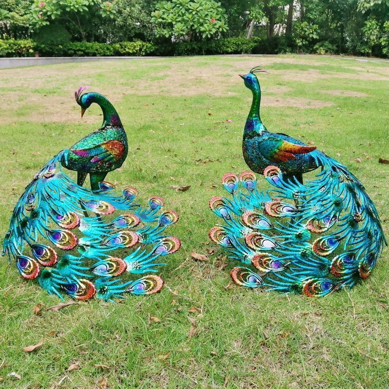 mOdern. ピーコックオブジェ シルバー孔雀 ピーコック オブジェ 卓上