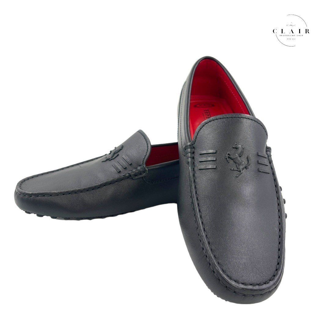 未使用】TODS トッズ Ferrari フェラーリコラボ ドライビングシューズ 