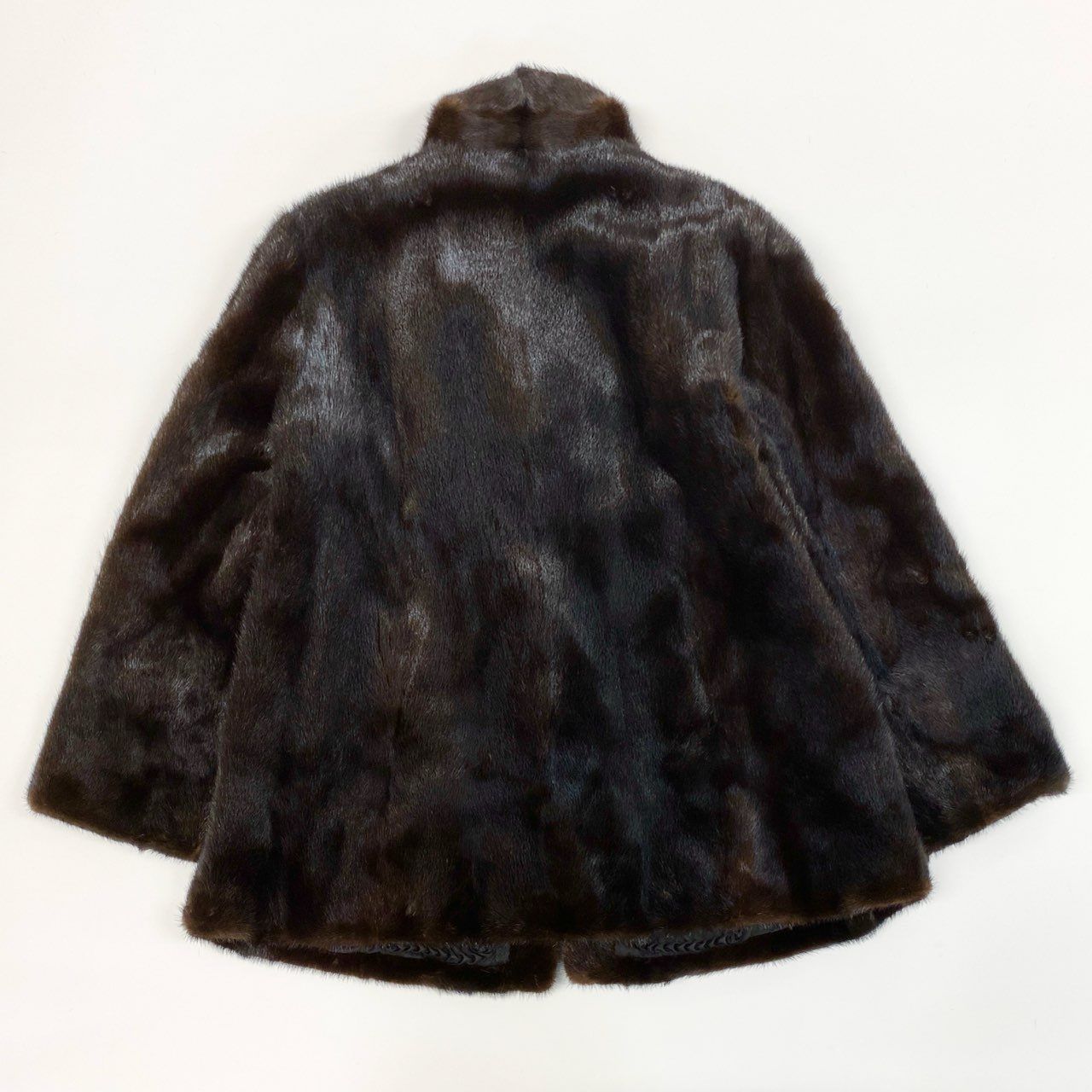 23i26 BLACKGLAMA ブラックグラマ マホガニーミンク 毛皮コート ミンクコート 13サイズ ダークブラウン レディースt18r GULLKHAN_COM