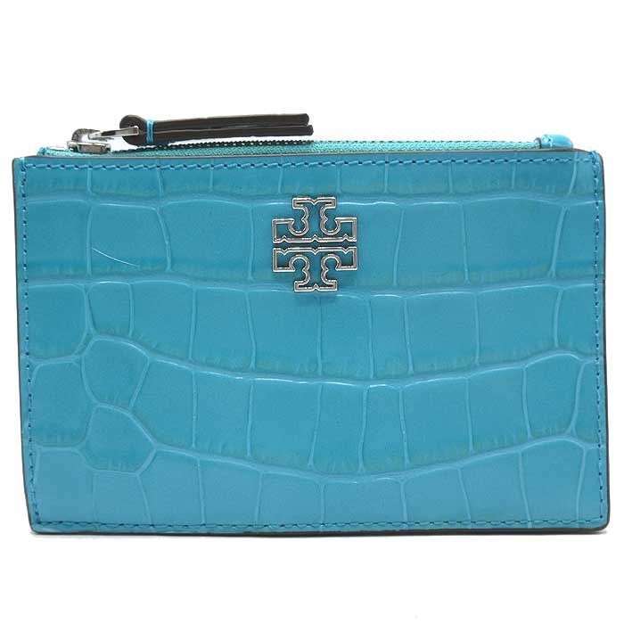 トリーバーチ カードケース TORY BURCH BRITTEN クロコ調 エンボス レザー ジップ 141067 0425 406 アウトレット レディース