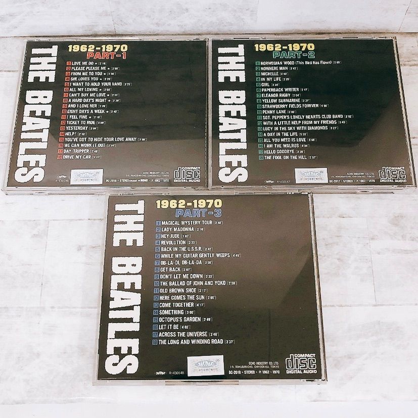 中古CD】「THE BEATLES 1962-1970 PART-1-2-3」CDボックスセット