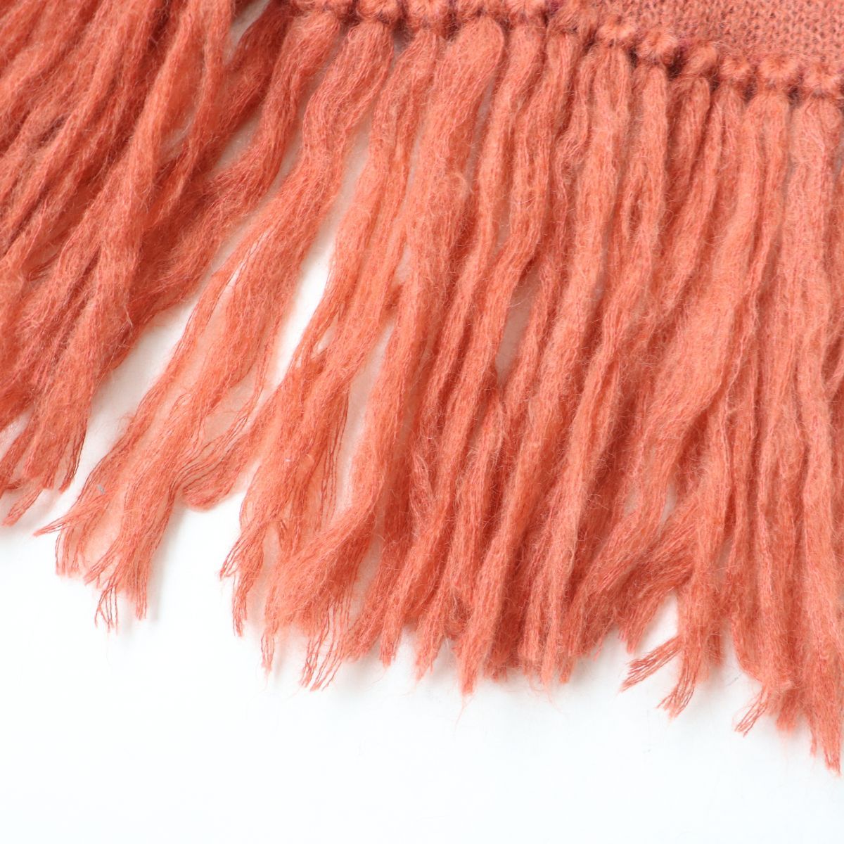 GUCCI フリンジ付きマフラー 20×230cm モヘアグッチ638680