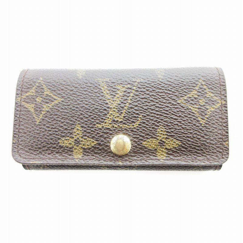 超美品 ルイヴィトン キーケース4モノグラム　ミュルティクレ4 ブラウン ルイヴィトン LOUIS VUITTON モノグラム ミュルティクレ4 キー
