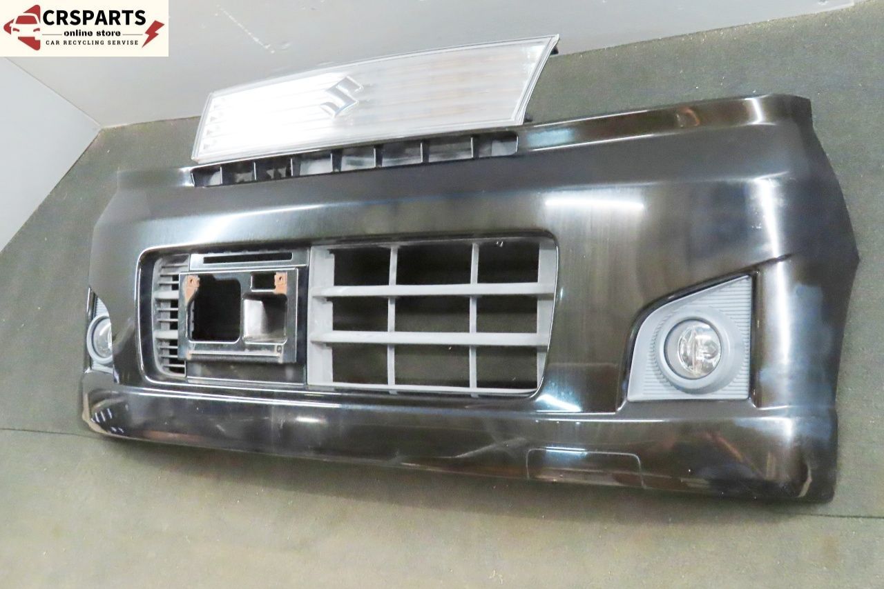 ワゴンR スティングレー MH22S 純正 フロント バンパー フォグ付 社外HID ZHY 71711-65K0 No 13798 FFCRYSTALESIA_COM