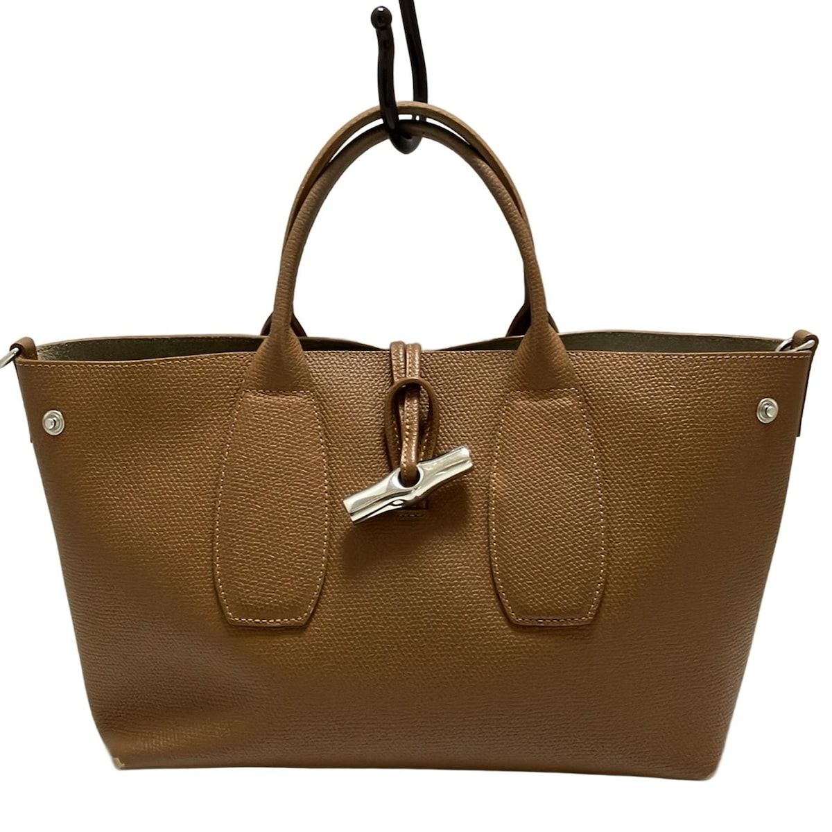 美品　大幅値下げ　LONGCHAMP ロンシャン　トートバッグ ロゾ　ブラウン LONGCHAMP(ロンシャン) トートバッグ ロゾ ブラウン レザー