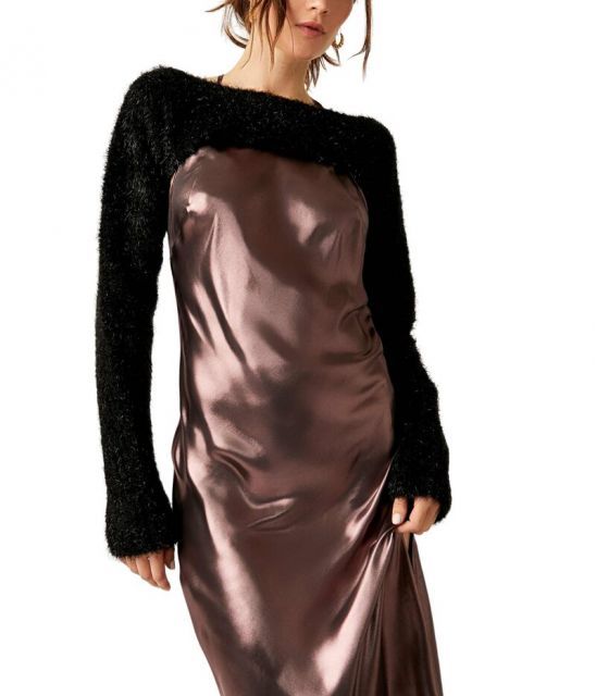 フリーピープル Free People Shimmer Bolero レディース Sweaters Black Combo Free People Shimmer Bolero in Black Combo | REVOLVE