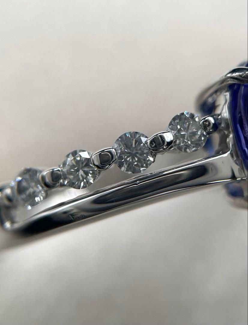 JJ82☆高級 タンザナイト1.29ct ダイヤ プラチナ リング 鑑別付 - メルカリ