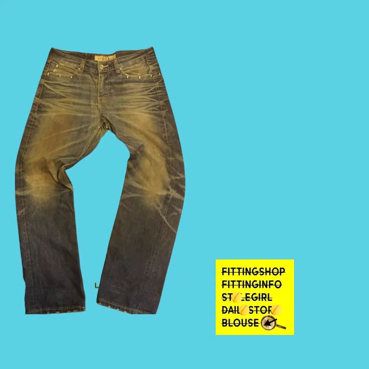 1644 ウォッシュジーンズ リリーフジーンズショップ タイムパンツ ビンテージデニムブルー ミドルとユースの日 LEVI S リーバイス