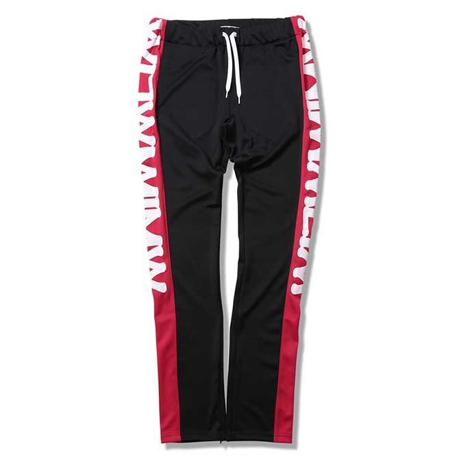 Mサイズ ANIMALIA アニマリア JOGGING PANTS - MISFIT (BLACK/RED) ジョギングパンツ ジョガー JOGGER