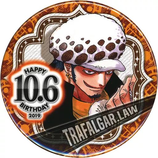 中古】バッジ・ピンズ トラファルガー・ロー バースデイ缶バッジ(2019