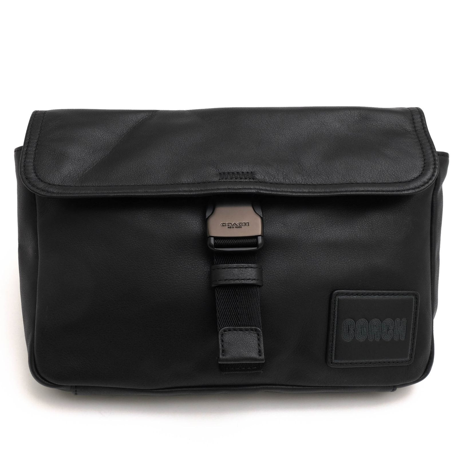 コーチ COACH バッグ ショルダーバッグ 鞄 メンズ 男性 男性用 レザー 革 本革 ブラック 黒 88312 Pacer Belt Bag Crossbody With Coach Patch ペイサー ベルトバッグ クロスボディ ボディバッグ 肩掛け