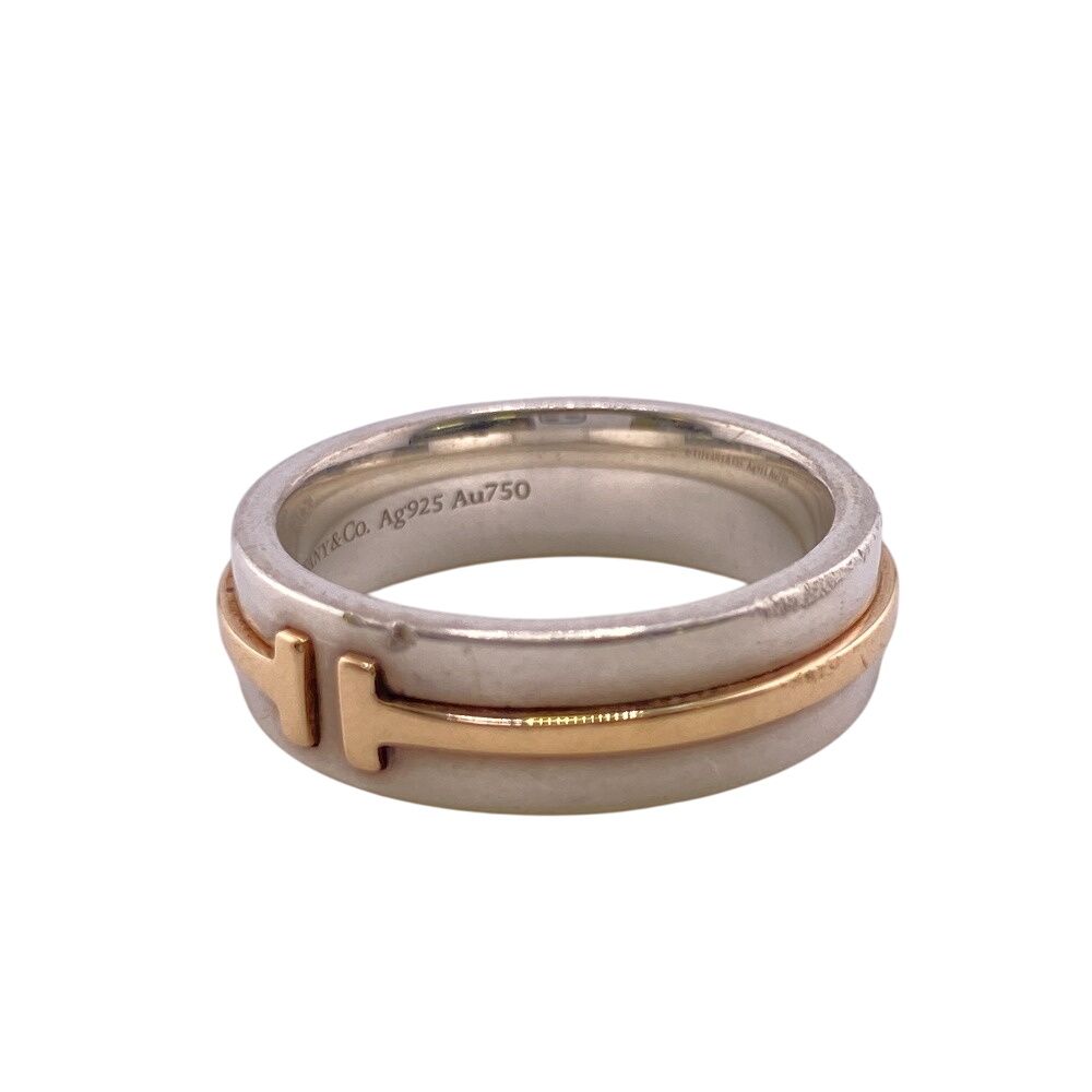 ５％OFF フォロワークーポン TIFFANY-Co. ティファニー T TWOナロー 925×750 6.6g リング 指輪 ブランド ジュエリー ファッション シルバー ユニセックス おすすめ 人気