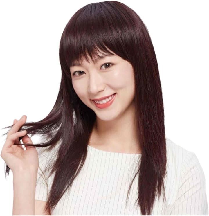 Wig Terrace 人毛100% ロング ストレート フルウィッグ 自然 手植え