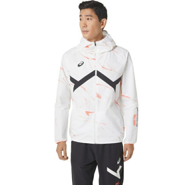asics アシックス A-I-M STRETCH CLOTH GRAPH ブリリアントホワイト 2XL 2031D989 100 | スポーツ メンズ 2XL ホワイト 白 服 衣類 衣料品ウェア ウエア アウター ストレッチクロスグラフィックフーディージ