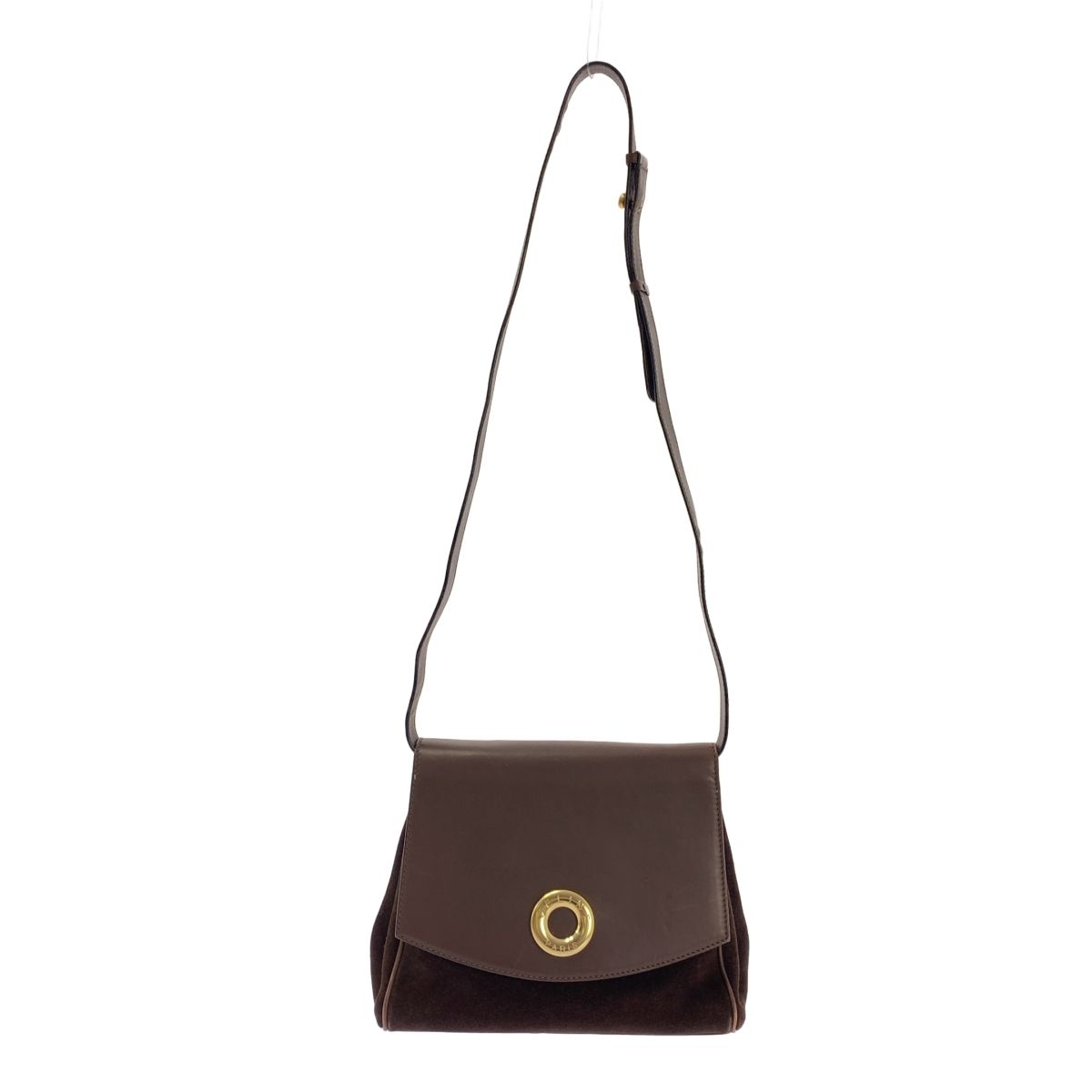 CELINE | セリーヌ | サークルロゴ レザー ショルダーバッグ | 未分類 | ブラウン | レディース