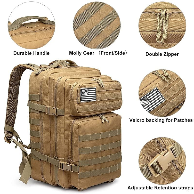 G4Free] ミリタリーバッグ 40L タクティカル リュック 登山