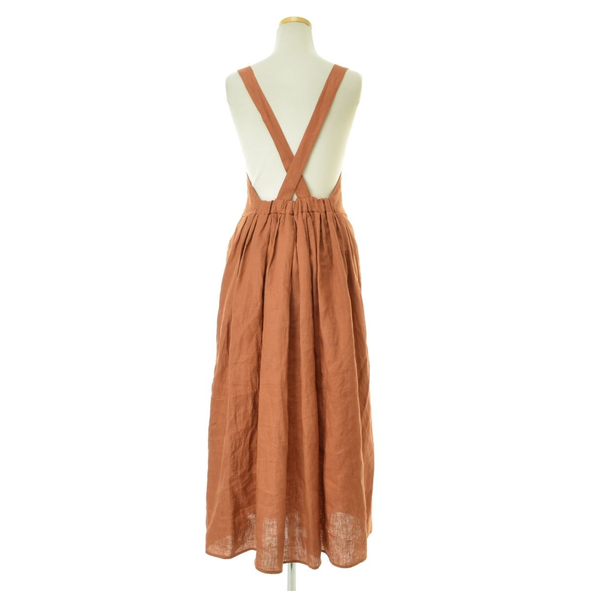 charrita / チャリータ】Vestido lino リネンマキシノースリーブ 