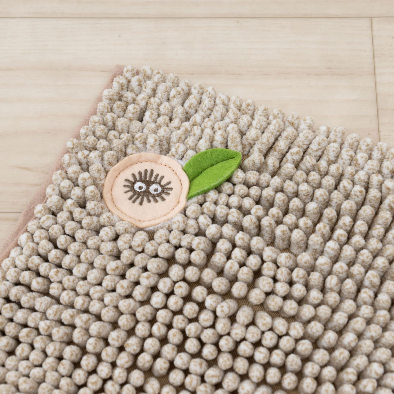  センコー となりのトトロ もこもこトトロ バスマット 約 ベージュ 吸水 速乾 マイクロファイバー 65608 バスチェア その他 バス 洗面所用品