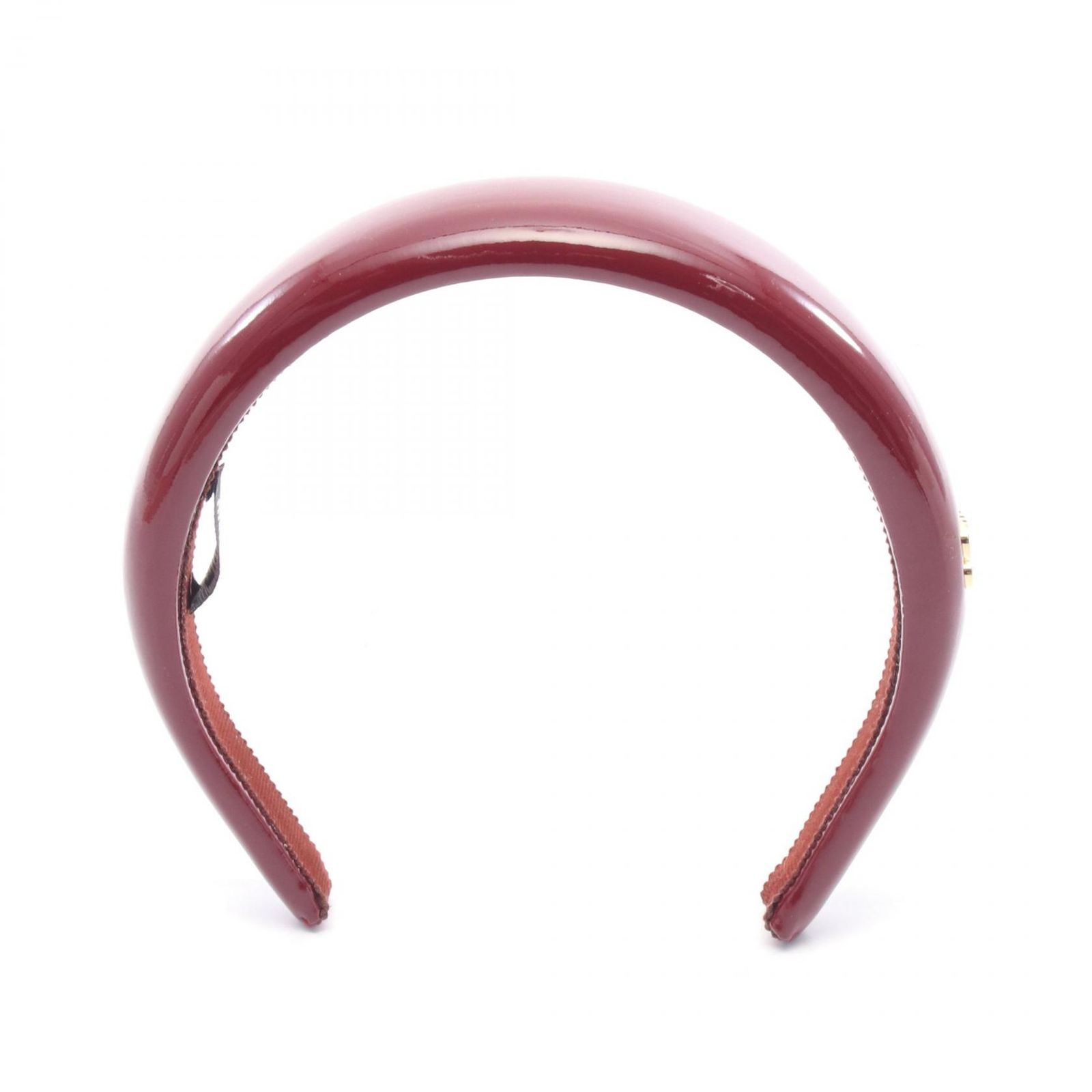 Miu Miu ミュウ ミュウ TYRIAN PURPLE LEATHER HEADBAND その他ファッション雑貨