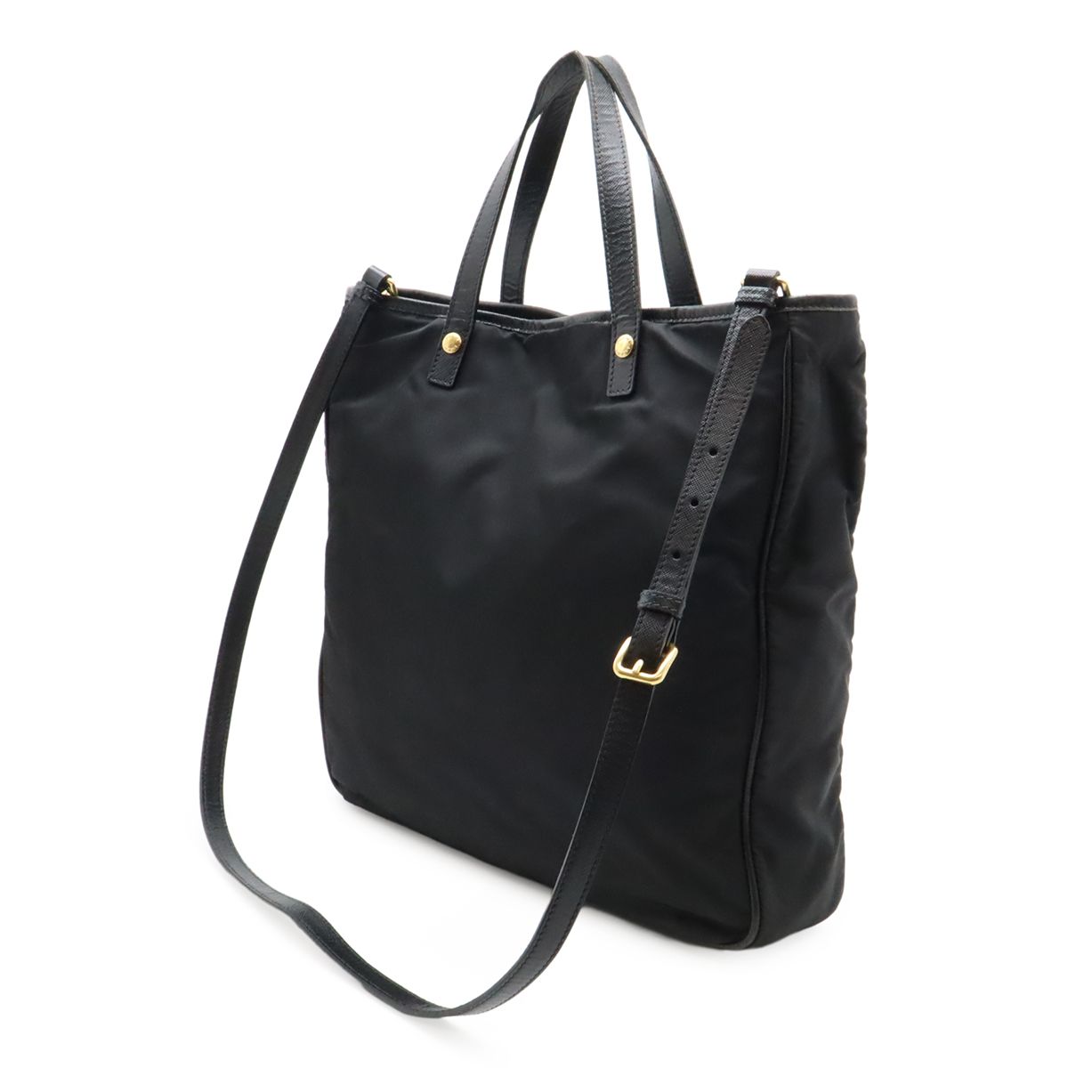 PRADA プラダ レザー　ショルダーバッグ　ロゴ金具　2way トートバッグ PRADA プラダ ロゴ トートバッグ 2WAY ショルダーバッグ