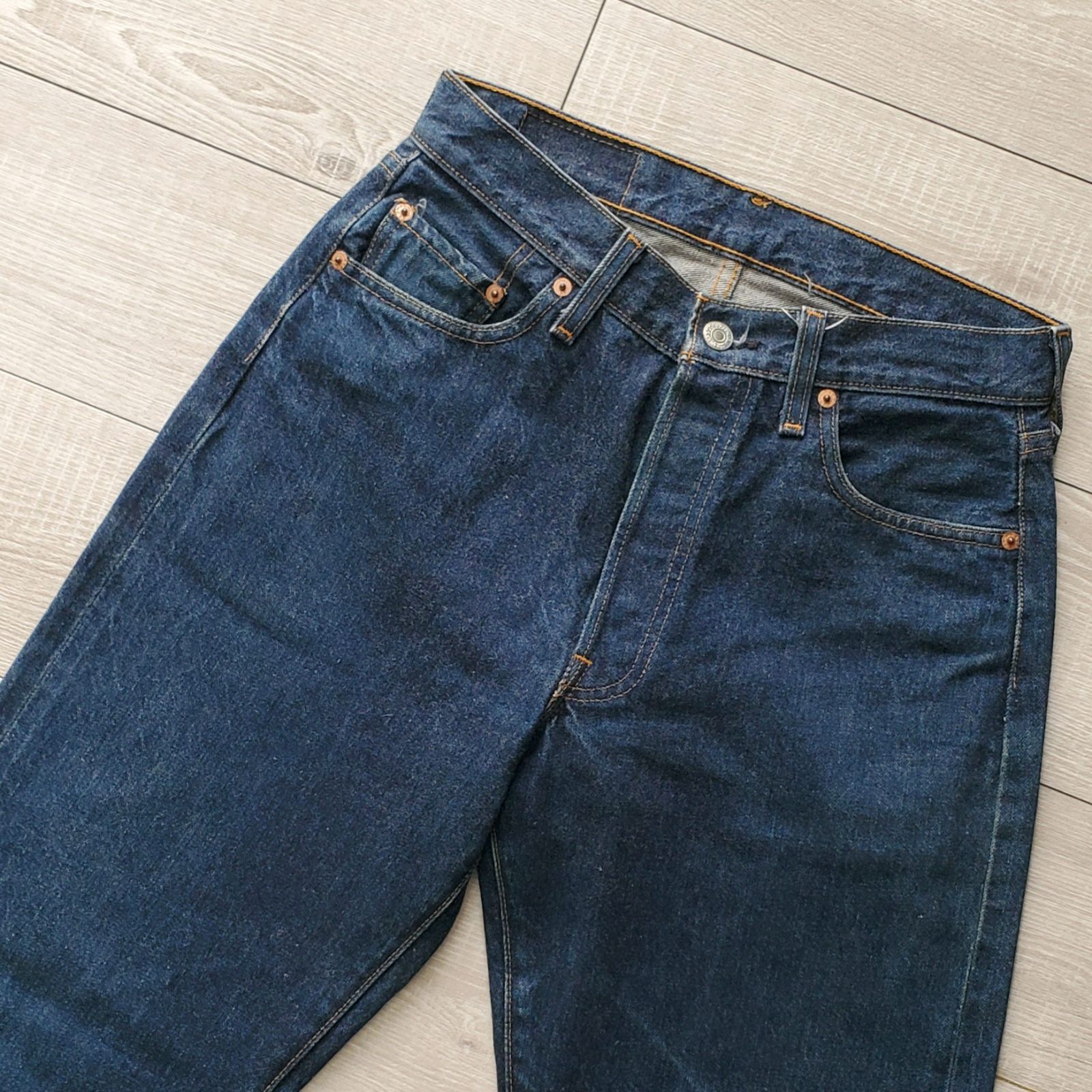 古着市場JARKETパンツバレンシア製555◆Levi's 501XX◆W32ビンテージ復刻ジーンズ704