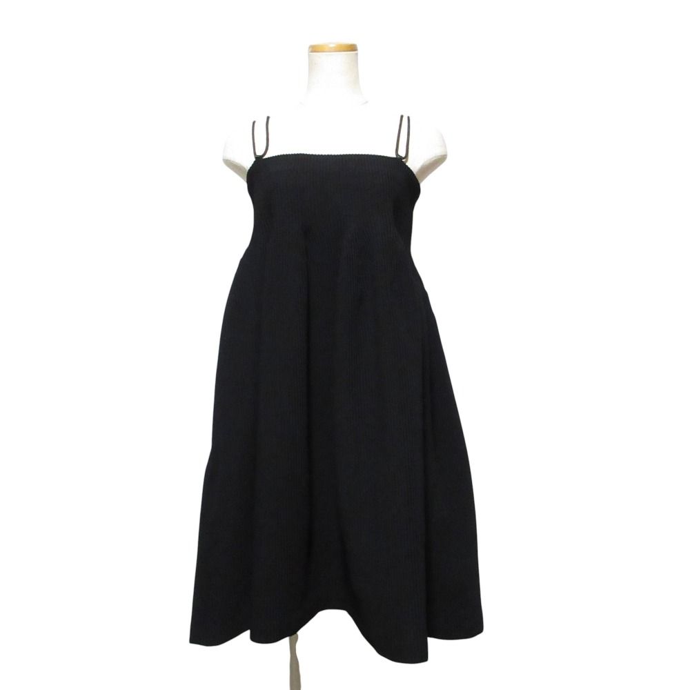 25SS CFCL シーエフシーエル HYPHA STRAP MINI DRESS フ キャミワンピース CF009KH062 F ブラック レディース 古着