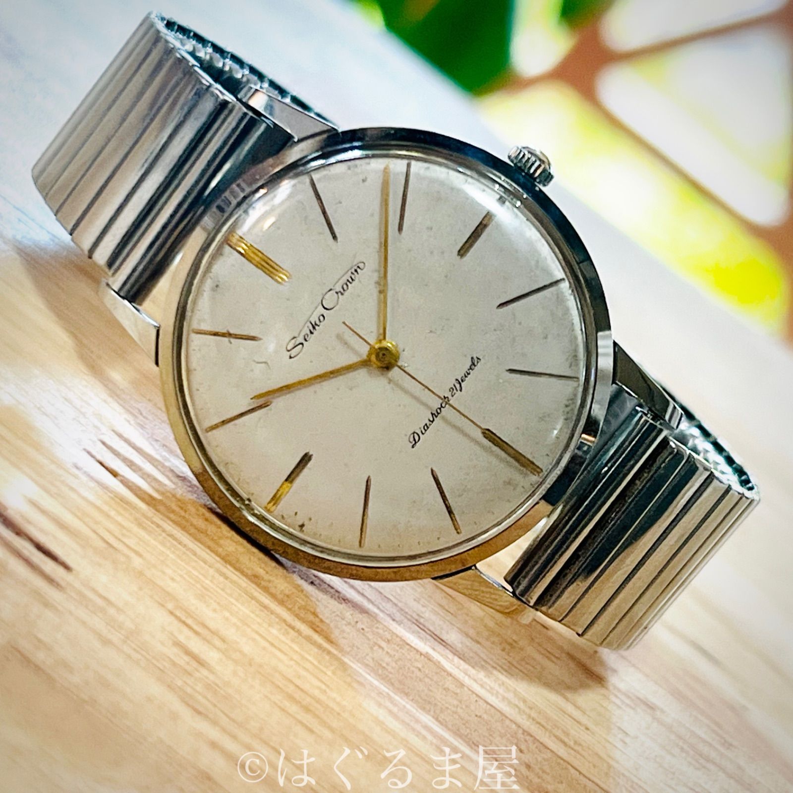 1960年6月製造 セイコー クラウン 手巻き メンズ SSケース OH済 - メルカリ