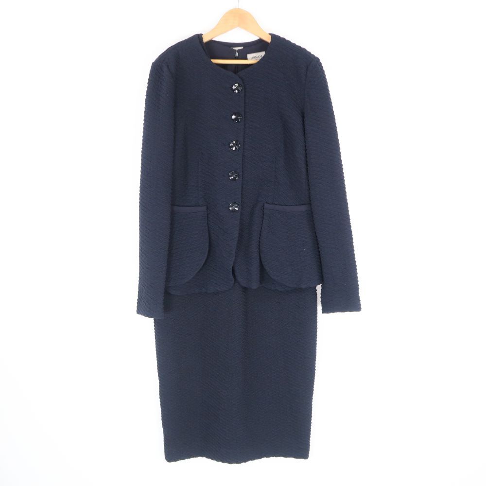 ARMANI COLLEZIONI アルマーニ ジャケット ワンピース 44 175|92A ナイロン他 ワンピース ひざ下丈|ノースリーブ レディース AY6082A69