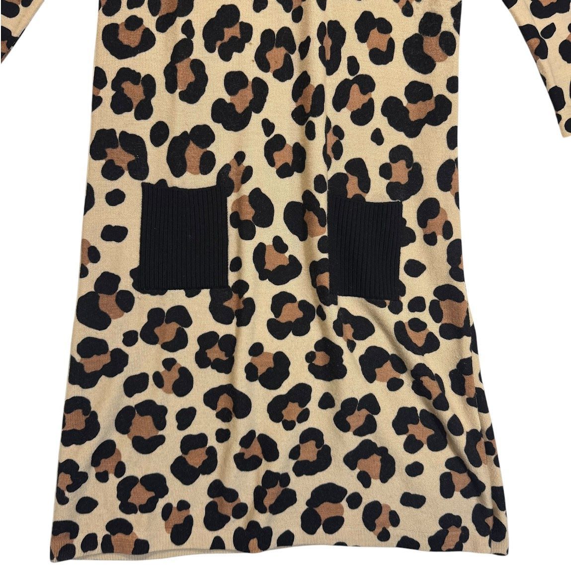 SONIA RYKIEL お花のヒョウ柄 ニットワンピース SONIA RYKIEL お花のヒョウ柄 ニットワンピース