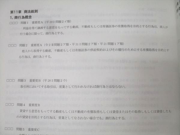 CPA会計学院 公認会計士講座 企業法 テキスト1～3/短答対策問題