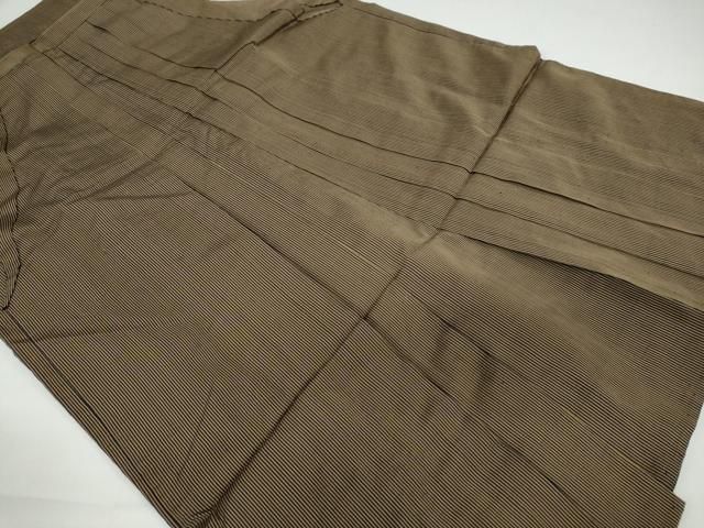 平和屋着物 男性 馬乗り袴 縞 正絹 DAAY5246ud