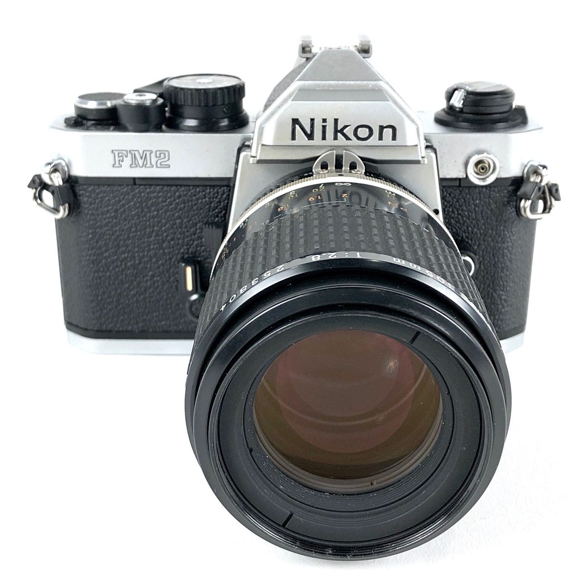 ニコン Nikon NEW FM2 シルバー + Ai-S MICRO NIKKOR 105mm F2.8 マクロ フィルム マニュアルフォーカス  一眼レフカメラ 【中古】
