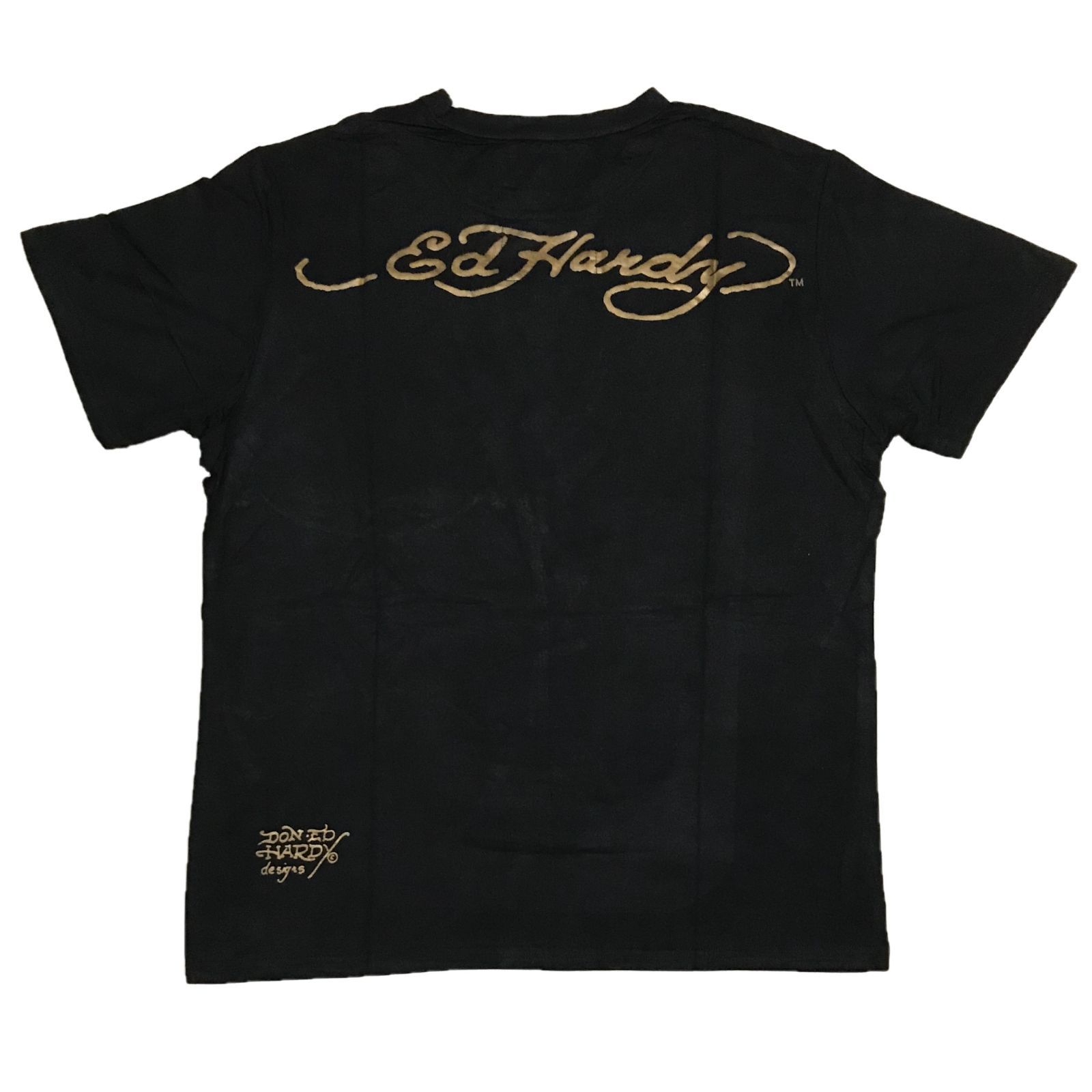 エド・ハーディ タイガー ストーン Tシャツ ブラック L Ed Hardy エド